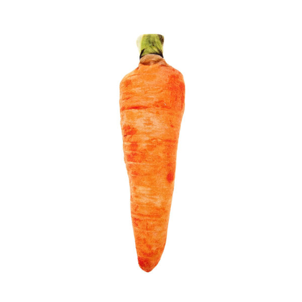 Gioco per gatti a forma di carota in stoffa e matatabi