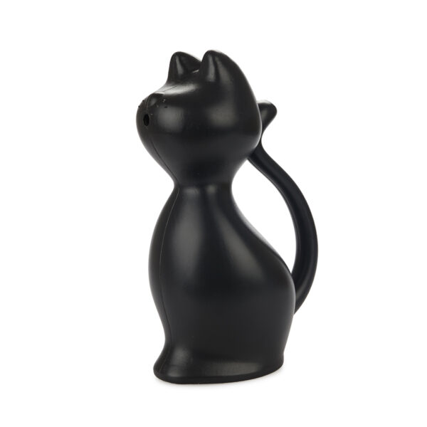 Annaffiatoio in plastica a forma di gatto nero