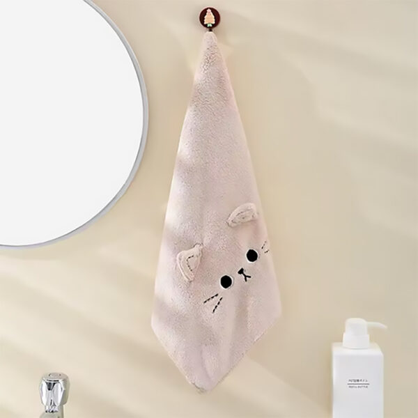 Asciugamani musetti di gatti con orecchiette, beige