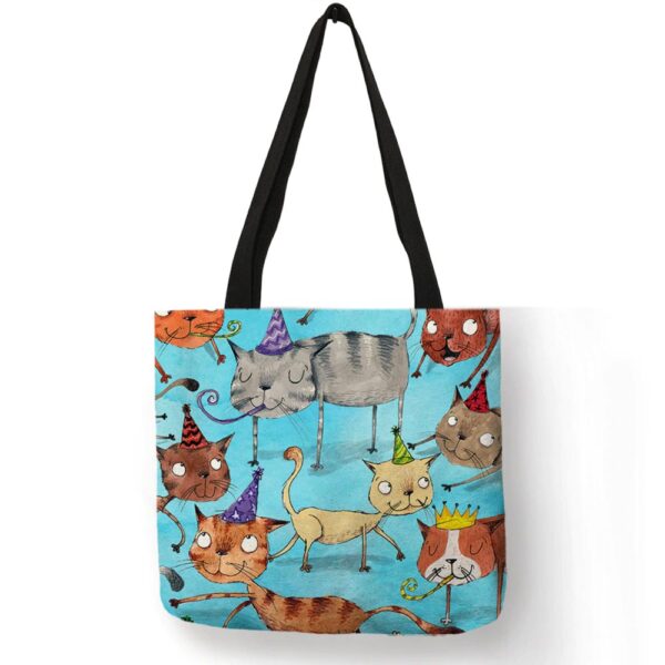 Borsa con gatti con cappellino