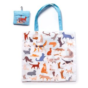 Borsa pieghevole con gatti e gattini