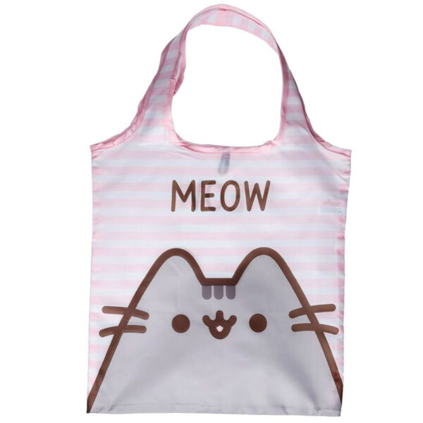 Borsa pieghevole con la gattina Pusheen, rosa
