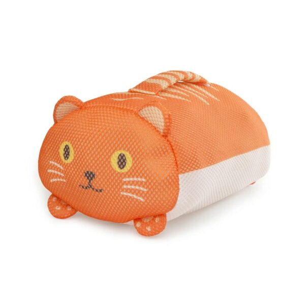 Borsa sacchetto da lavatrice a forma di gatto rosso
