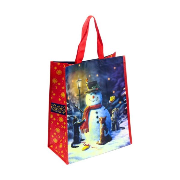 Borsa shopper gatti e pupazzo di neve Lisa Parker