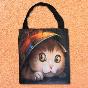 Borsa shopper gattino curioso