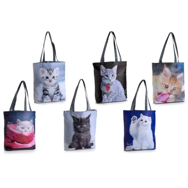 Borsa a spalla con foto di gattini