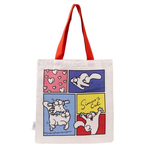 Borsa a spalla con gatti Simon's Cat stile fumetto, retro