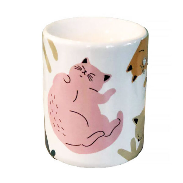 Brucia essenza in ceramica con gatti colorati