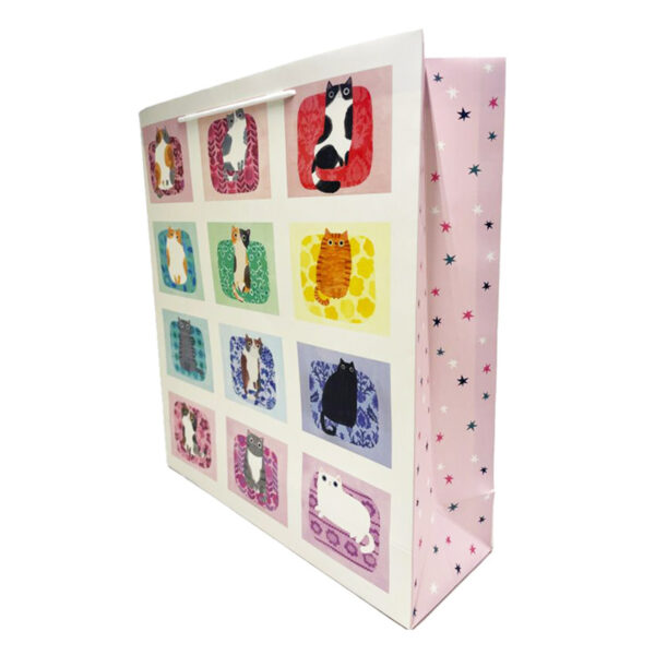 Busta regalo con gatti colorati Planet Cat - L