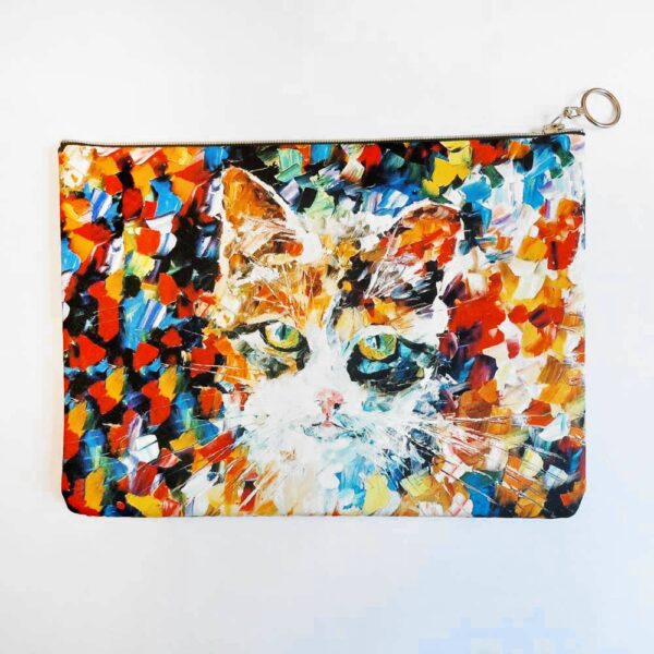 Bustina con gattino stile impressionista formato iPad
