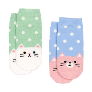 Calze a pois con gatto