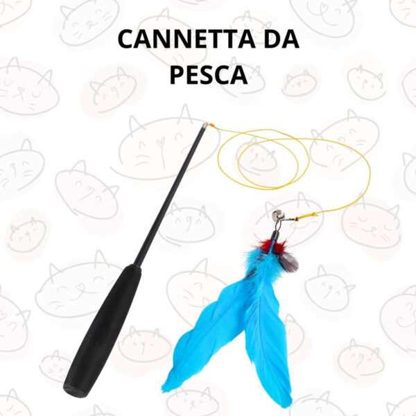 Cannetta pesca telescopica per gatti - Condomicio