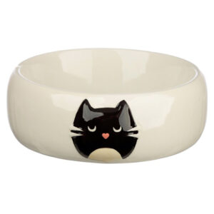 Ciotola in ceramica con musetto gatto nero
