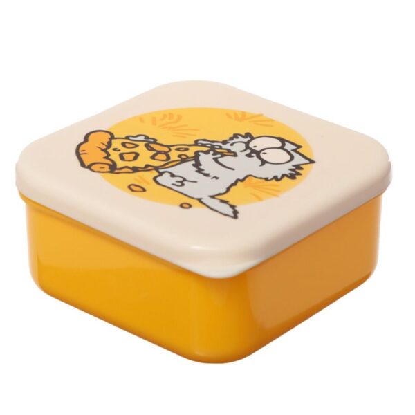 Contenitori per alimenti con il gatto Simon's Cat giallo