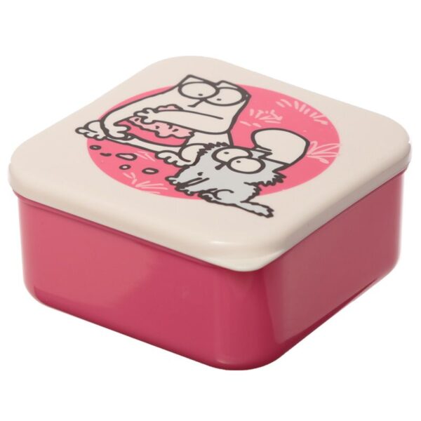 Contenitori per alimenti con il gatto Simon's Cat rosa