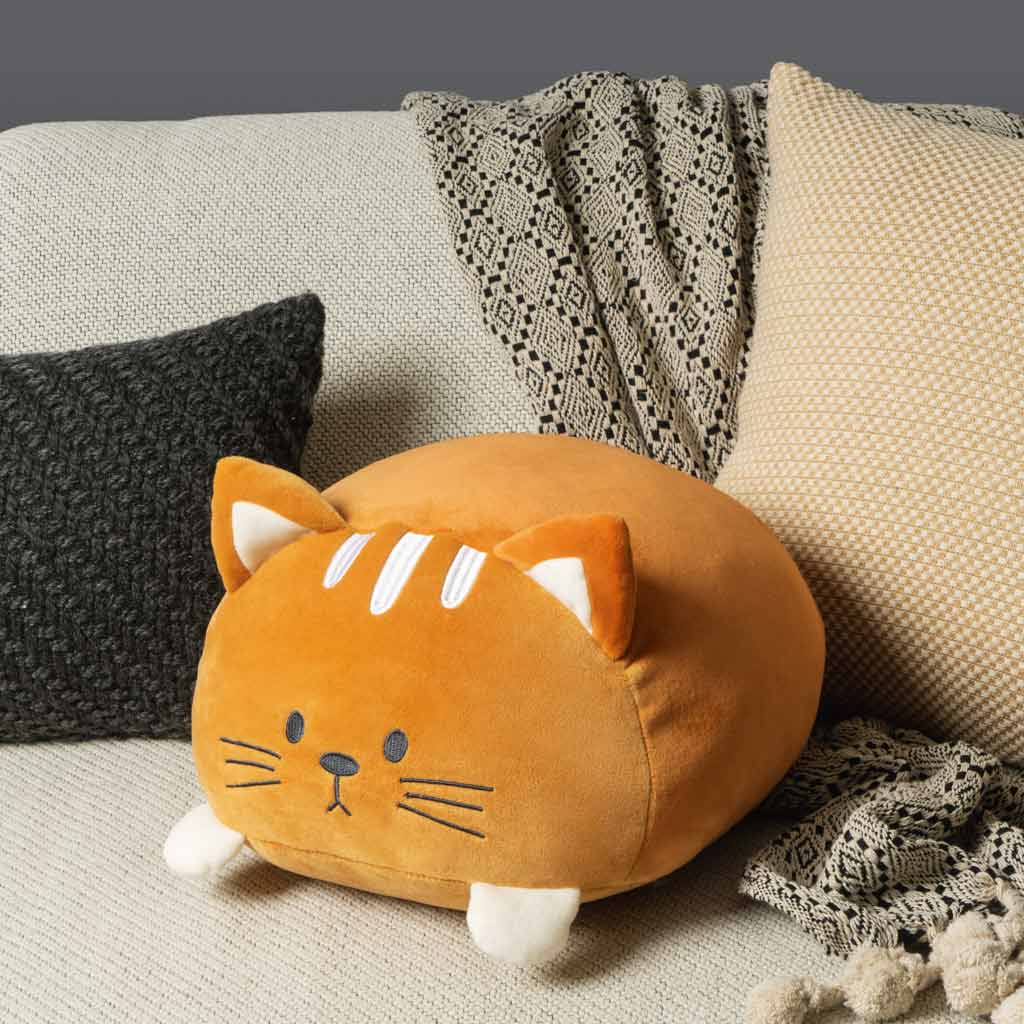 Cuscino a forma di gattino rosso