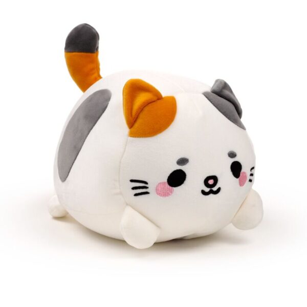 Cuscino da viaggio peluches gattina pezzata, chiuso