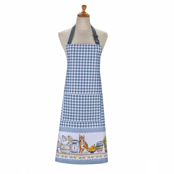 Grembiule in cotone con gatti in cucina