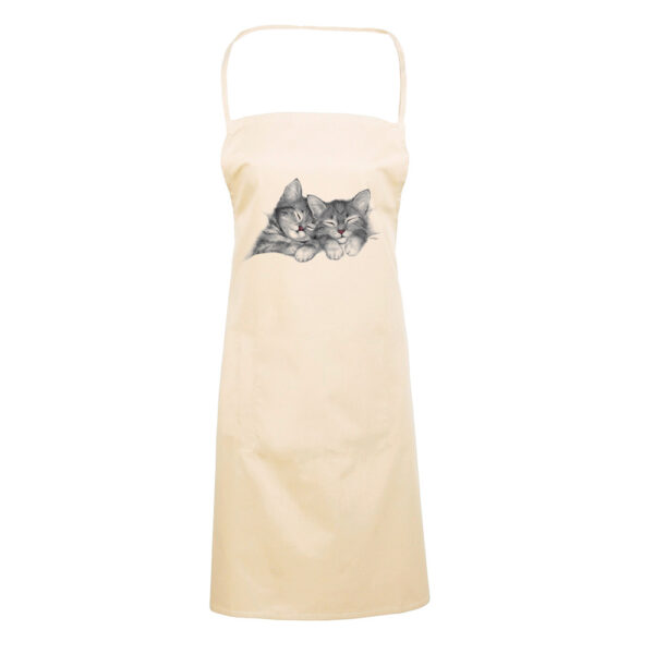 Grembiule da cucina in cotone gattini che dormono