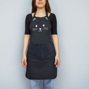 Grembiule da cucina gattino nero