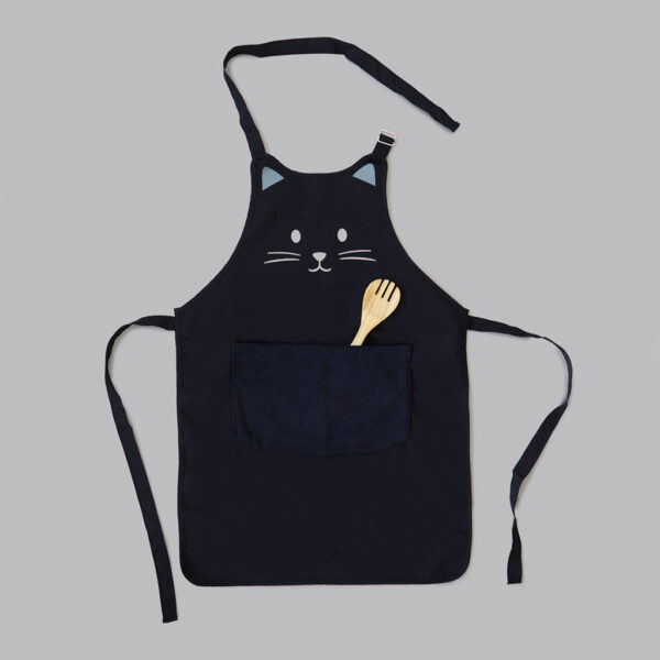 Grembiule da cucina gattino nero, ambientato