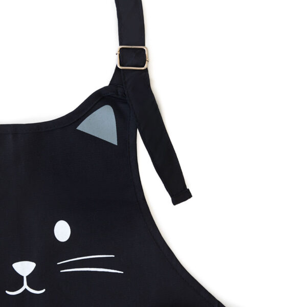 Grembiule da cucina gattino nero, dettaglio