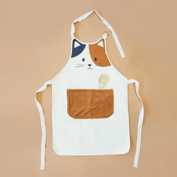 Grembiule da cucina gattino pezzato, ambientato