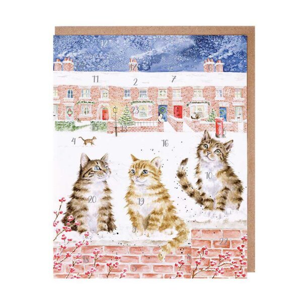 Mini Calendario dell'Avvento con gatti e gattini