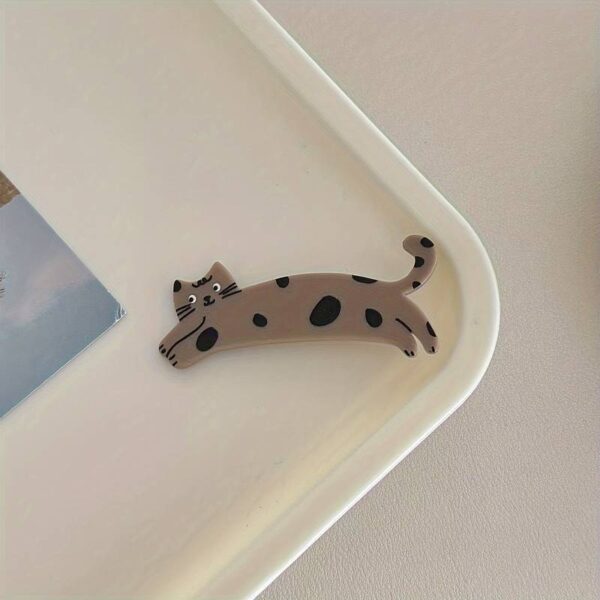 Mollette per capelli gattini maculati, marrone