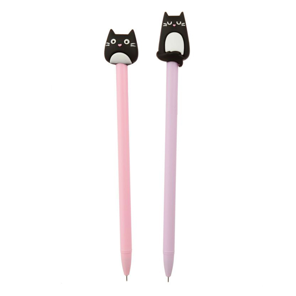 EPRHY - Penne a forma di gattino, 0,5 mm, a forma di gatto, colore nero,  per scuola, ufficio, cancelleria, bel regalo per ragazzi e ragazze (6  pezzi) : : Cancelleria e prodotti per ufficio