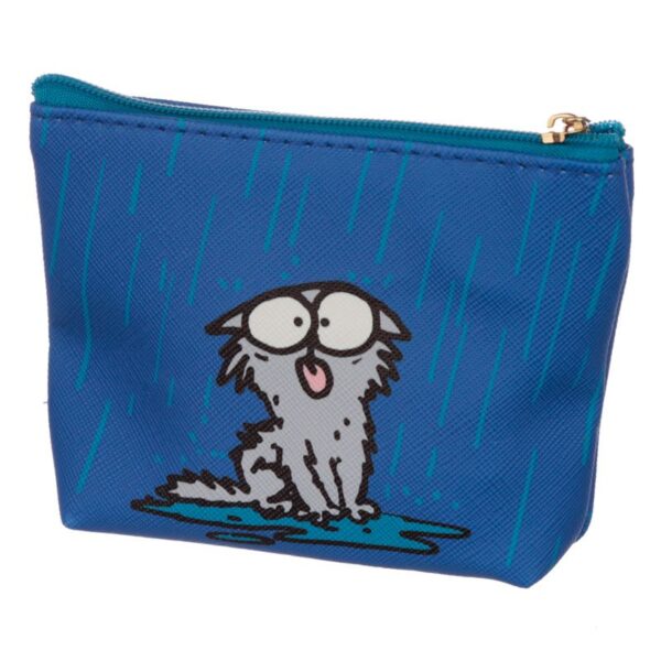 Portamonete con gatto di Simon's Cat, blu retro