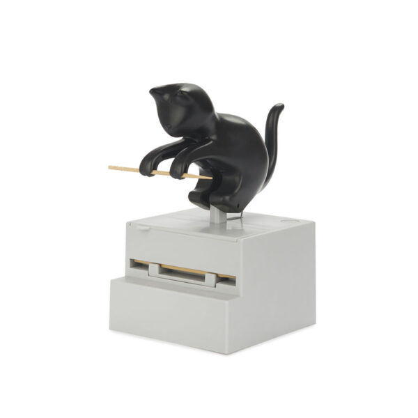 Portastuzzicadenti gattino nero curioso