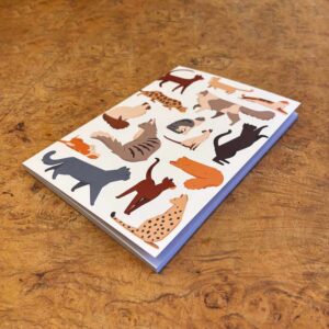 Quaderno A5 con gattini colorati