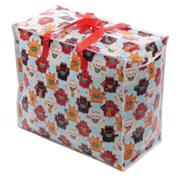 Sacca per il bucato con gatto maneki