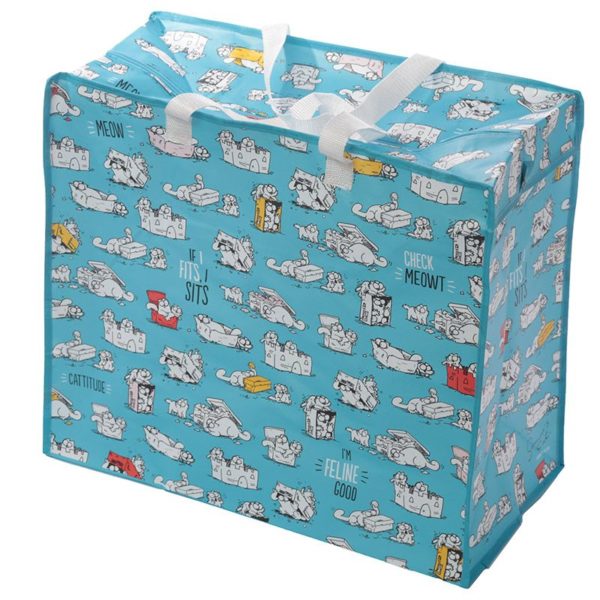 Sacca per bucato azzurra Simon's Cat
