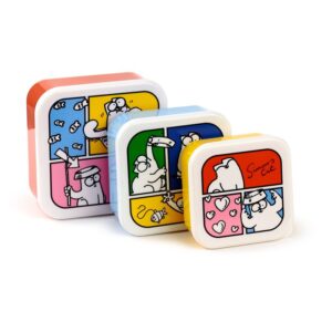 Set contenitori per alimenti gatti Simon's Cat stile fumetto