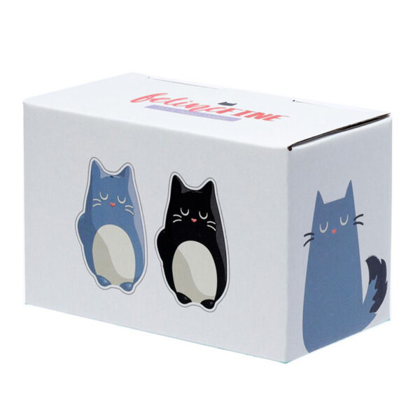 Set sale e pepe gattini nero e grigio, confezione