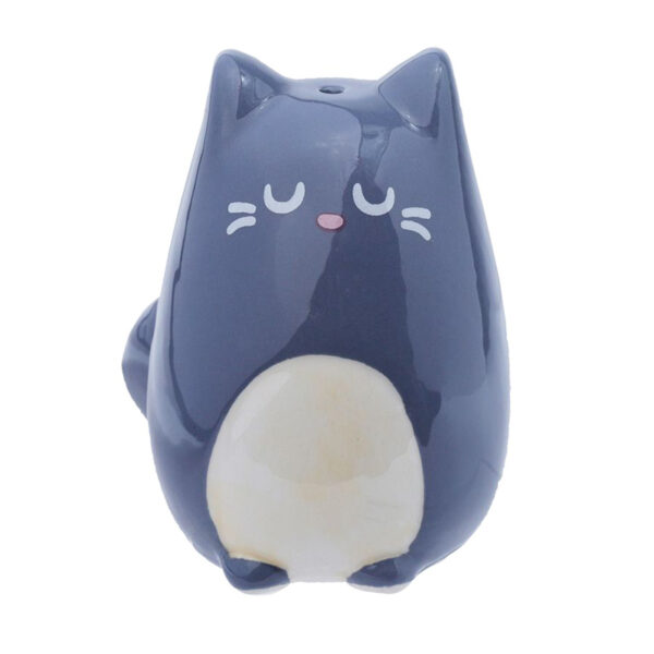 Set sale e pepe gattini nero e grigio, pepiera