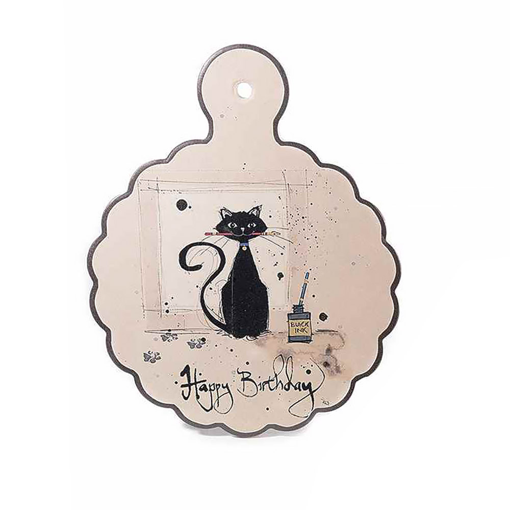Sottopentola Ceramica Con Gatto Chat Noir Compleanno Lo Smagatto