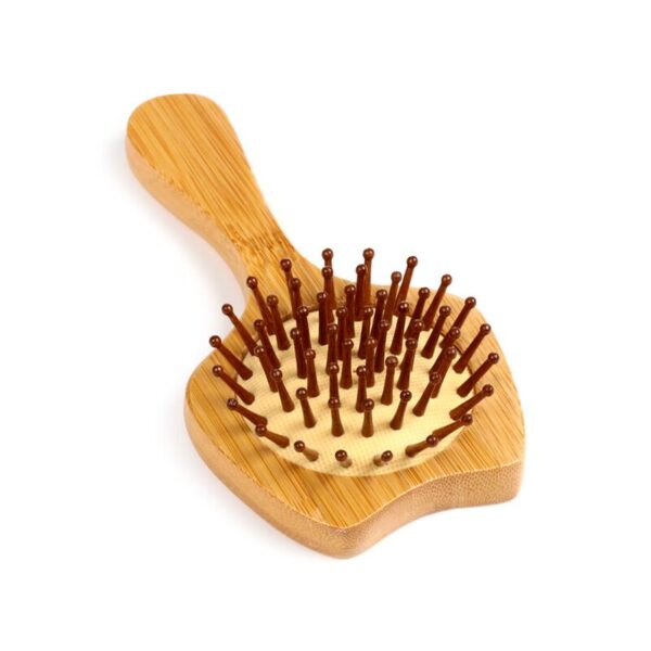 Spazzola per capelli in bambu musetto di gatto, retro