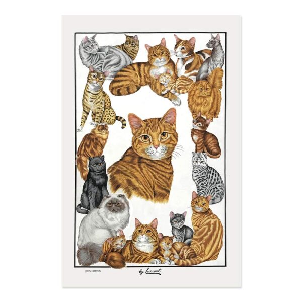 Strofinaccio in cotone razze di gatti