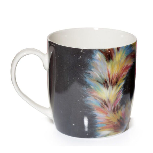 Tazza caffelatte gatto arcobaleno Kim Haskins, retro