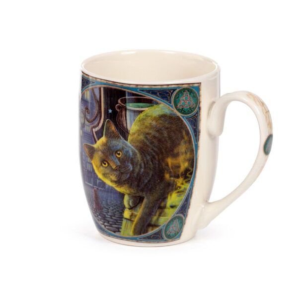 Tazza caffelatte gatto città stregata Lisa Parker, lato