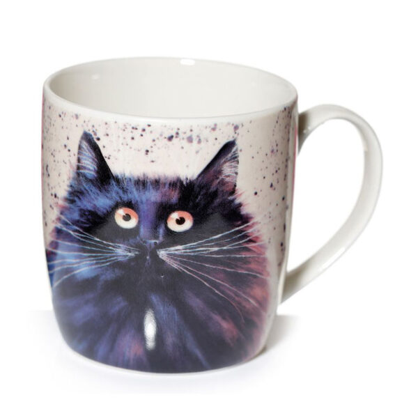 Tazza caffelatte gatto nero Kim Haskins