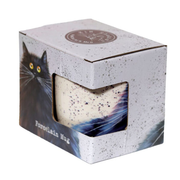 Tazza caffelatte gatto nero Kim Haskins, confezione