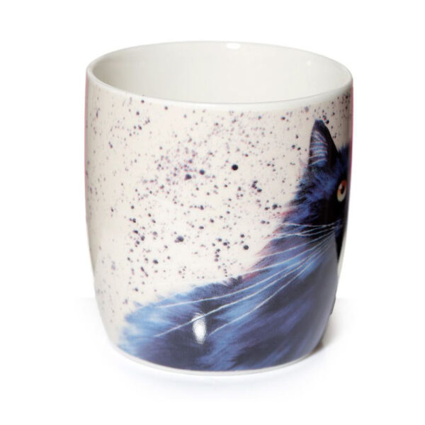 Tazza caffelatte gatto nero Kim Haskins, lato