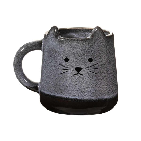 Tazza in ceramica color granito musetto di gatto