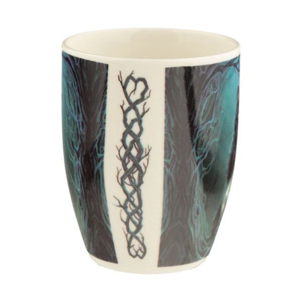 Tazza con gatto mago disegnato da Lisa Parker lato