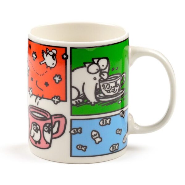 Tazza in porcellana con gatti Simon's Cat stile fumetto