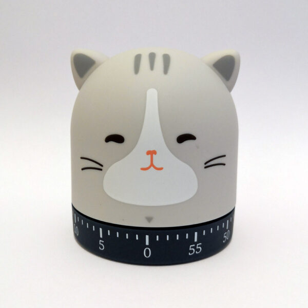 Timer da cucina a forma di musetto di gatto